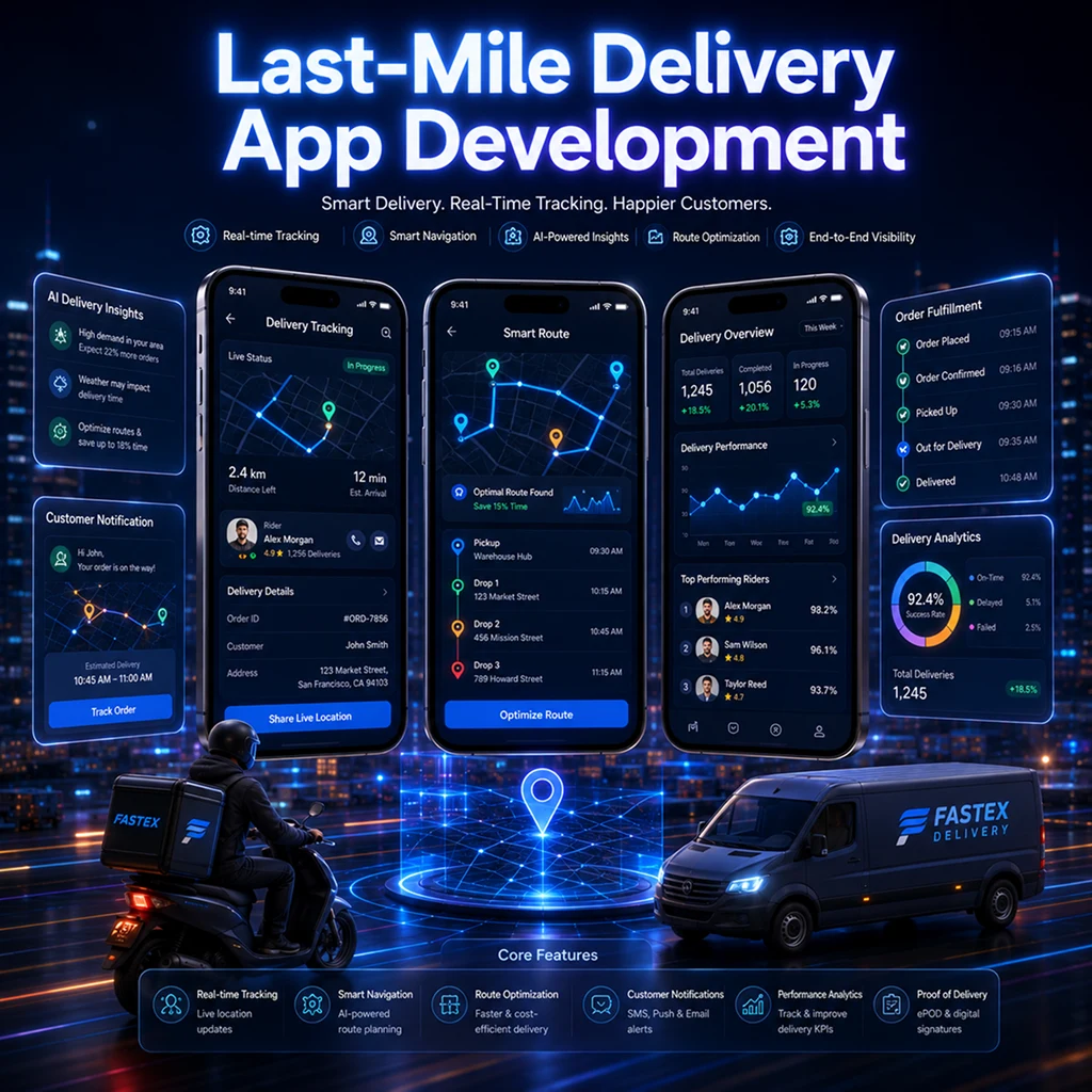 Last-mile delivery app development services